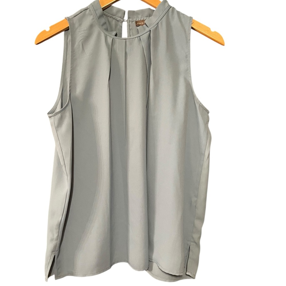 Vince Camuto Light Blue Sleeveless Blouse - Picture 2 of 3
